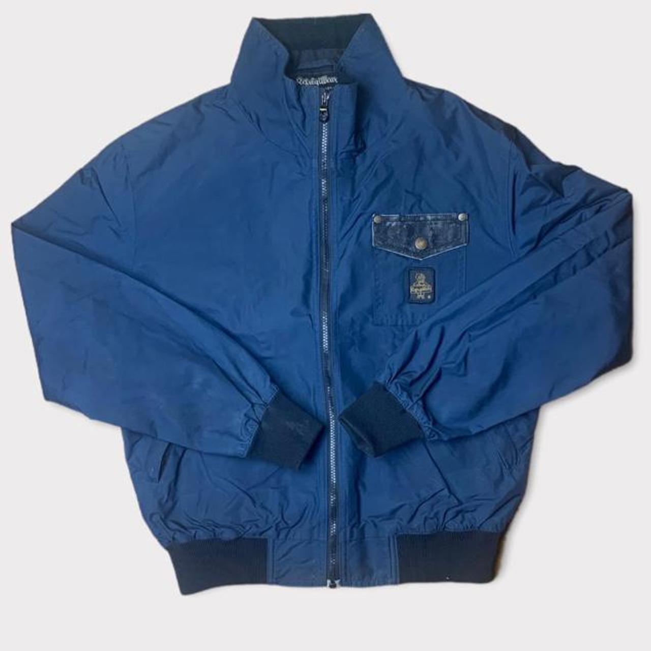 Refrigiwear Navy Bomber Jacket Coat 📏Size on Label:... - Depop