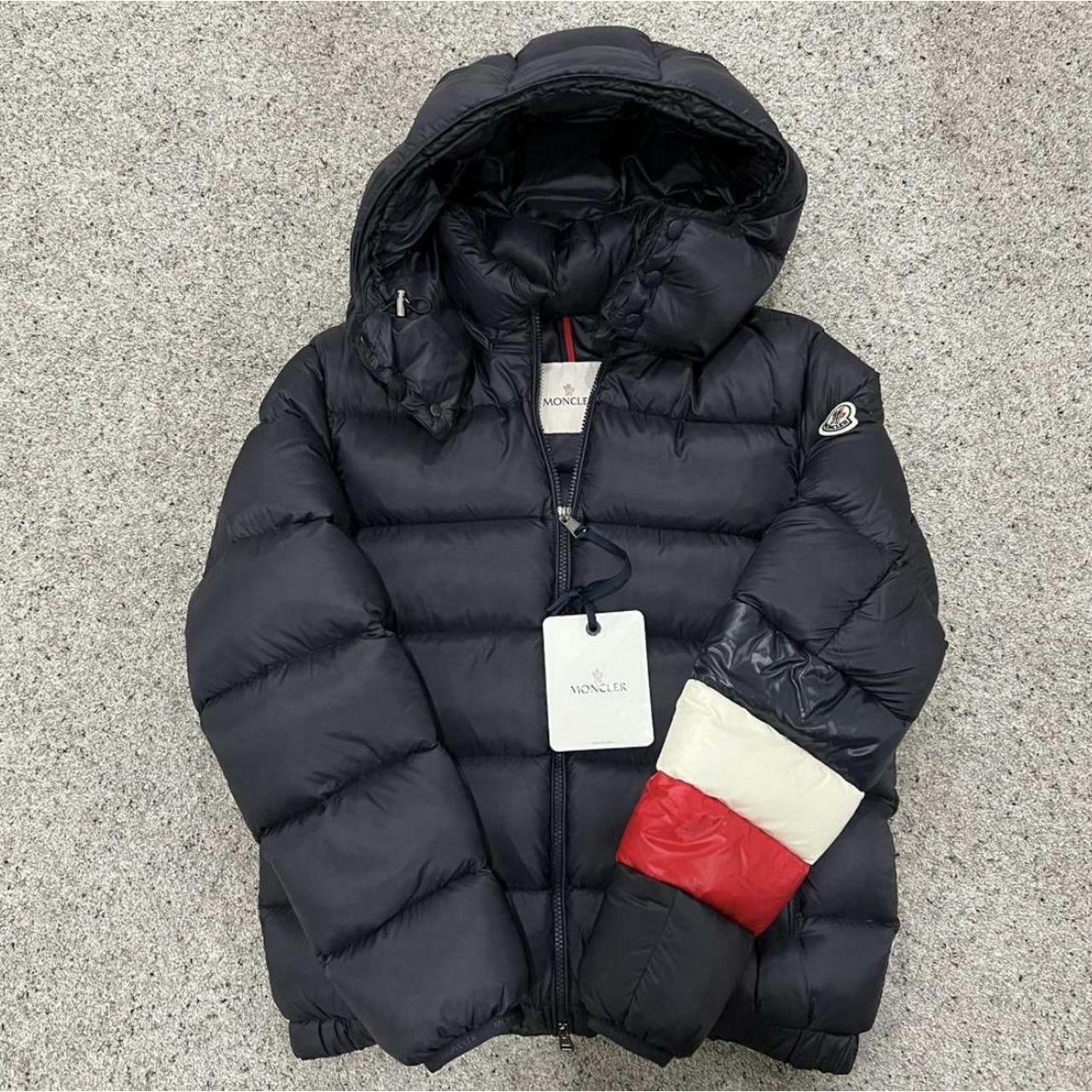 Moncler Wilm Down Jacket Navy Depop