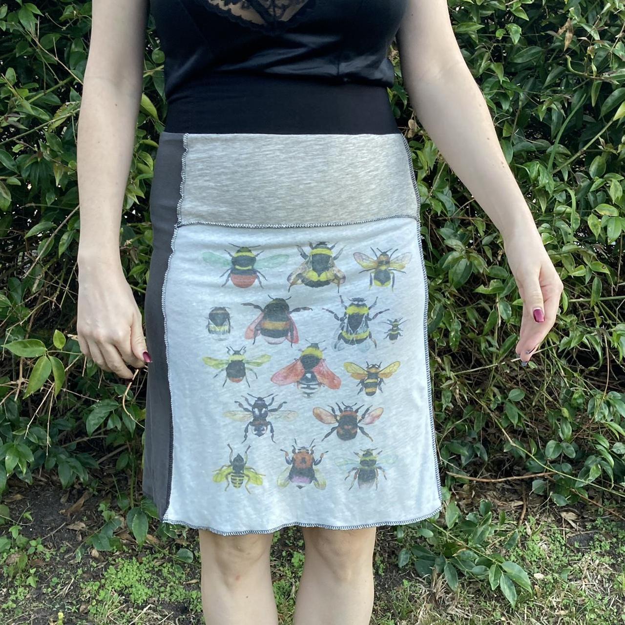 Product Image 1 - Bee burnout patchwork midi skirt

Such
