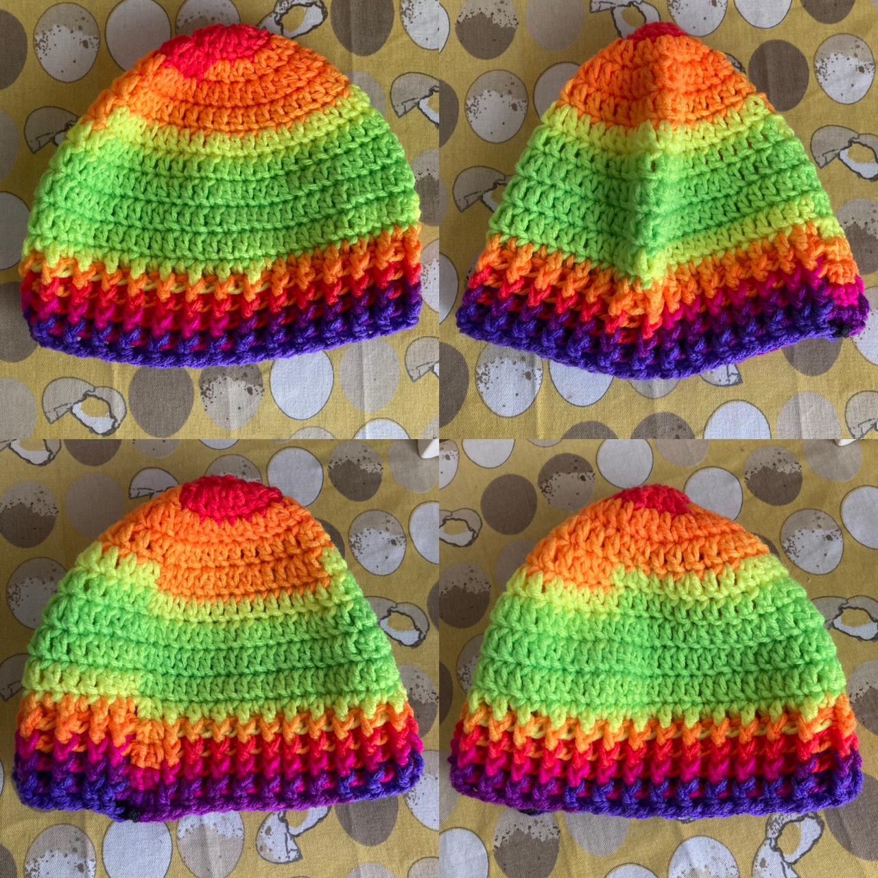 Product Image 2 - Neon rainbow knit beanie 

The