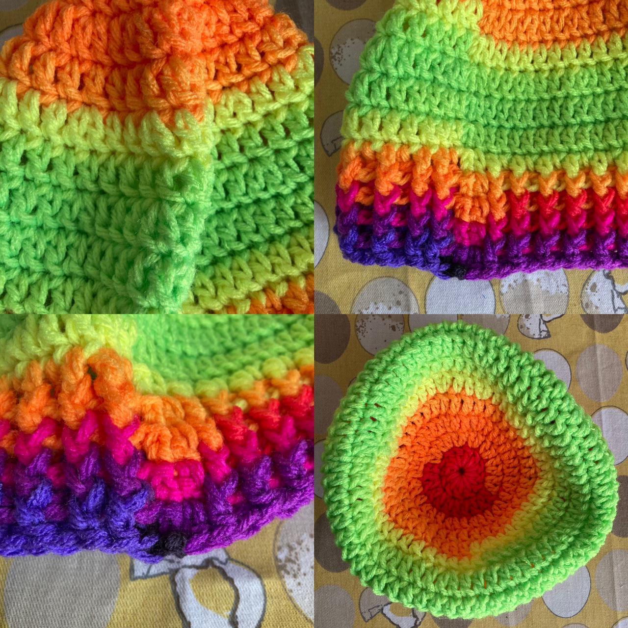 Product Image 3 - Neon rainbow knit beanie 

The