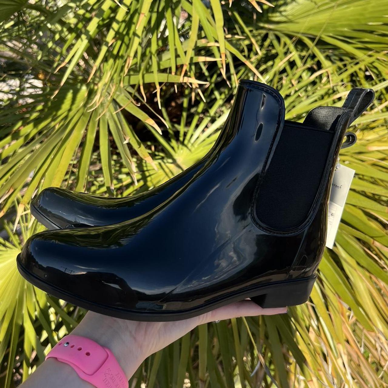 A New Day shiny black Chelsea boots. They look like... Depop