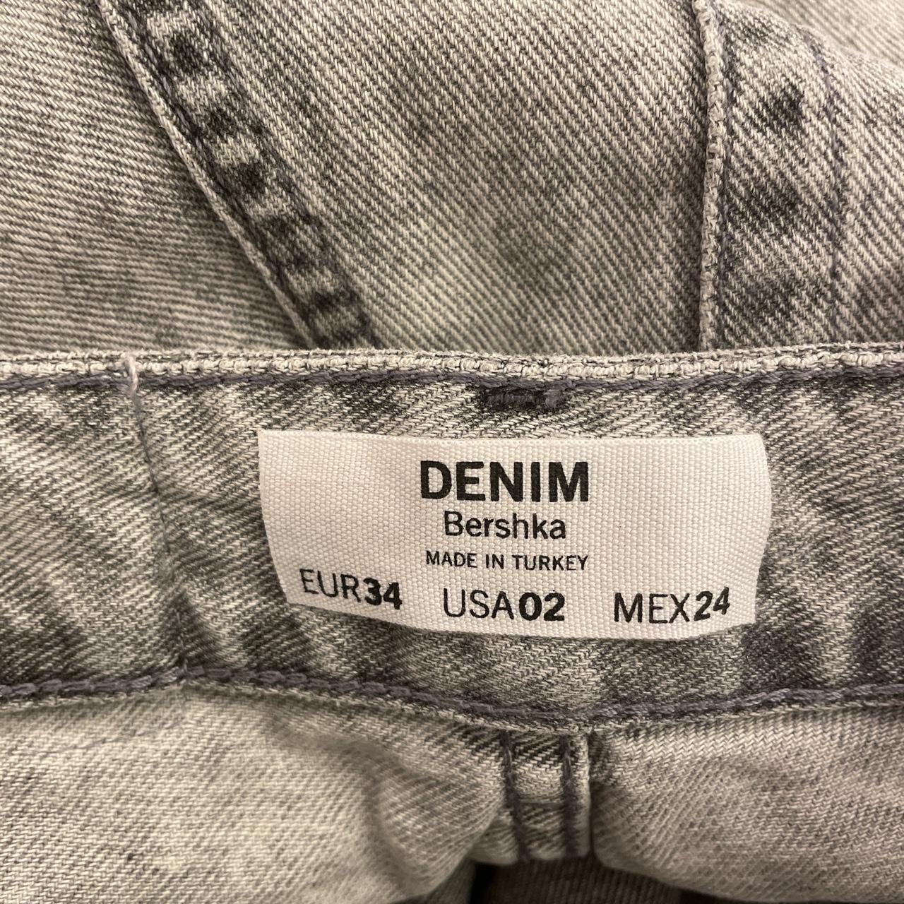 Bershka women’s jeans with frayed detail to the... - Depop