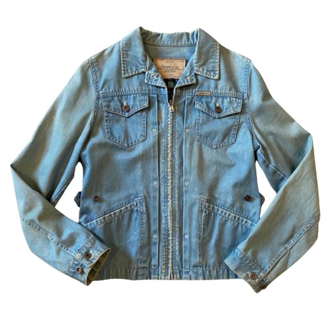 vintage ralph lauren western style denim jacket... - Depop