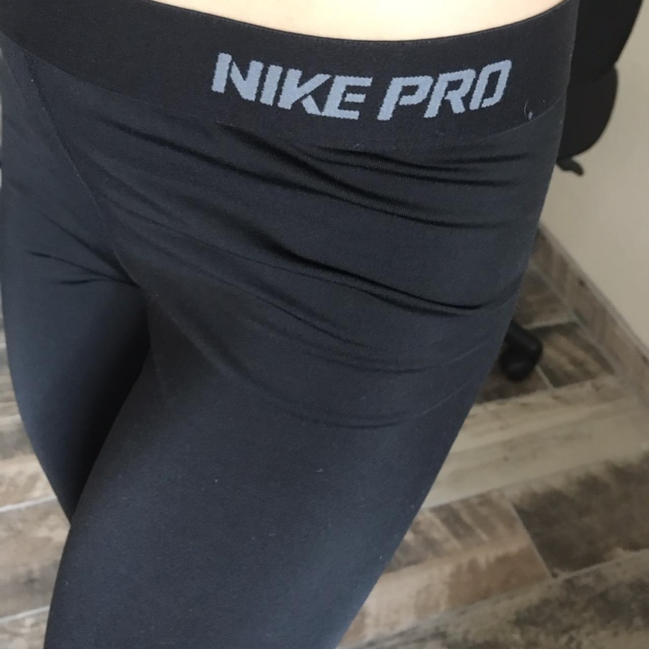 Lightly used Nike-pro workout leggings in great - Depop