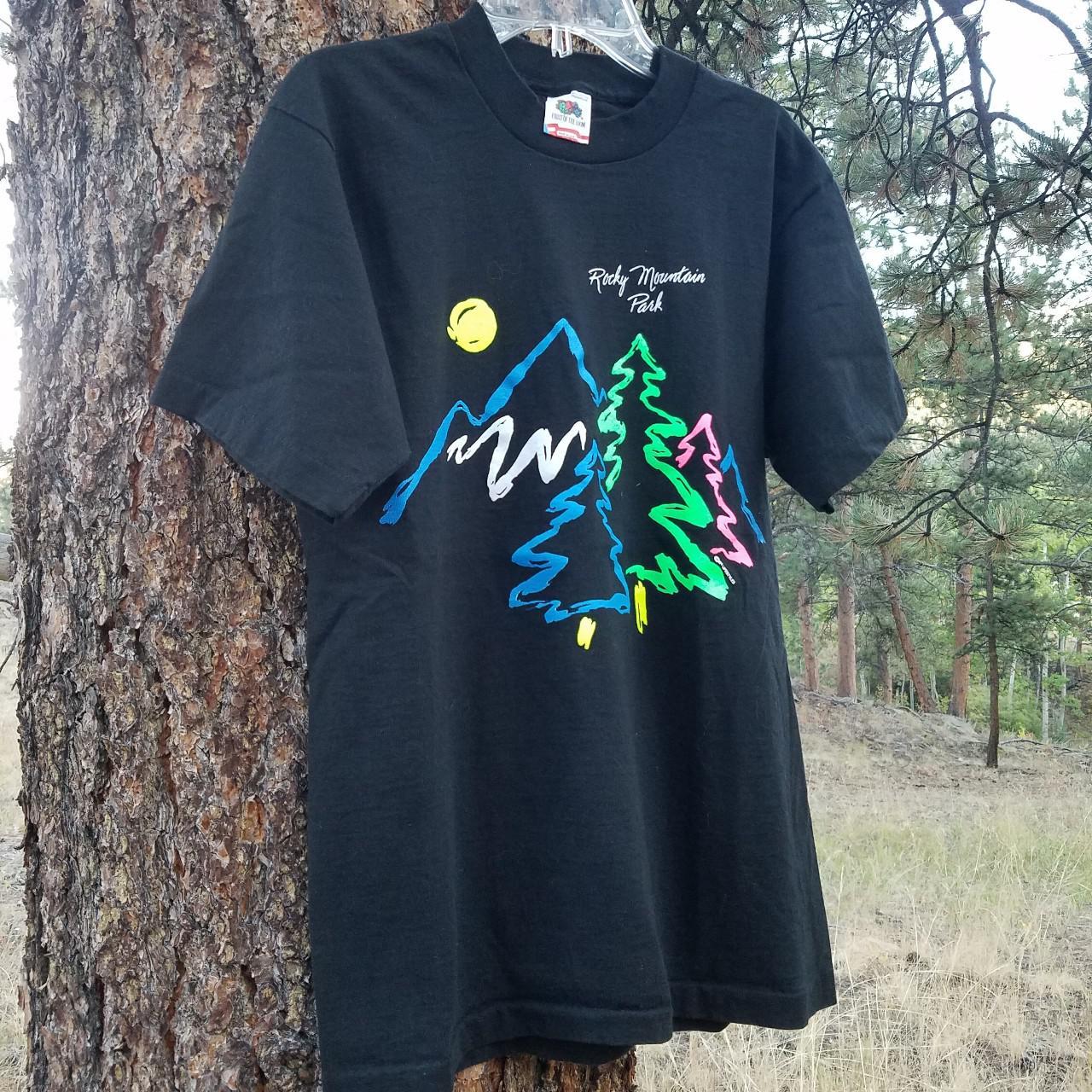 Vintage 80s nature shirt. 1989 Rocky Mountain... - Depop