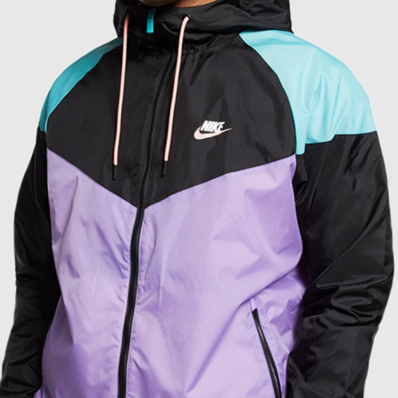 Nike Windrunner (Black, Space Purple, Hyper - Depop