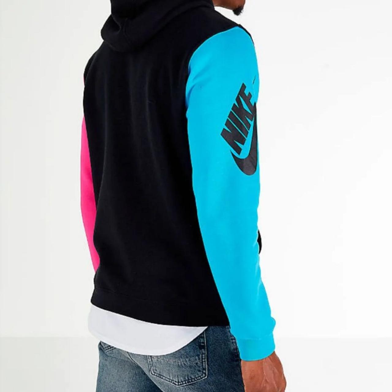 nike city brights hoodie pink and blue