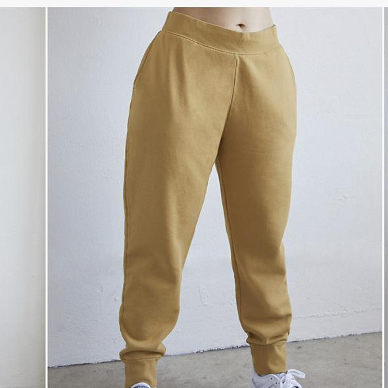 Tan Nike sweatpants Size medium Very comfy - Depop