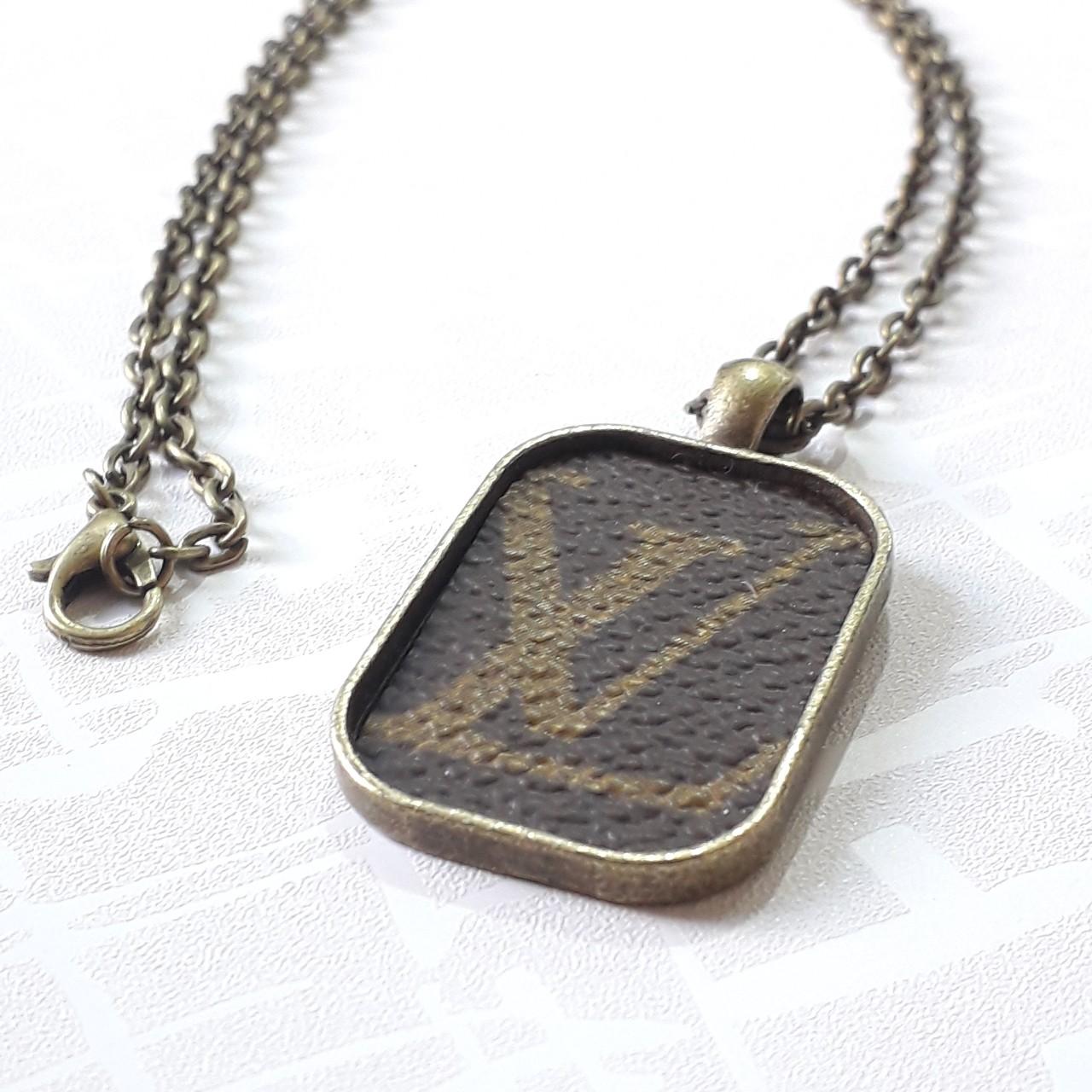 Louis Vuitton Dog Tag Pendant Necklace