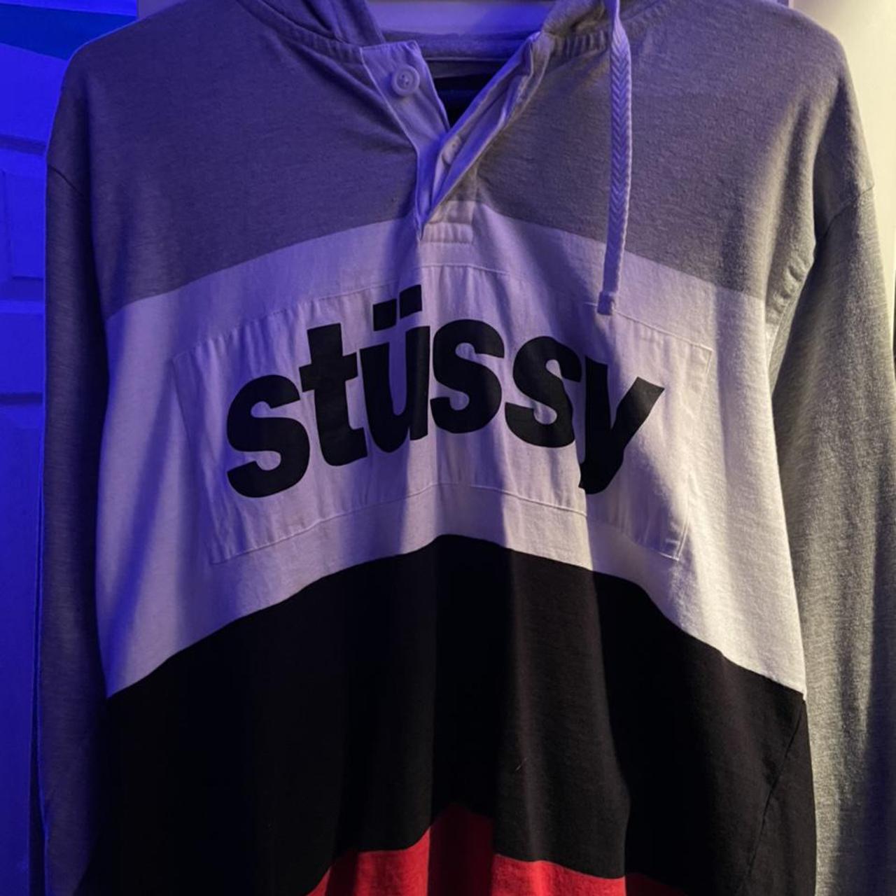 Stussy hoodie red hot sale