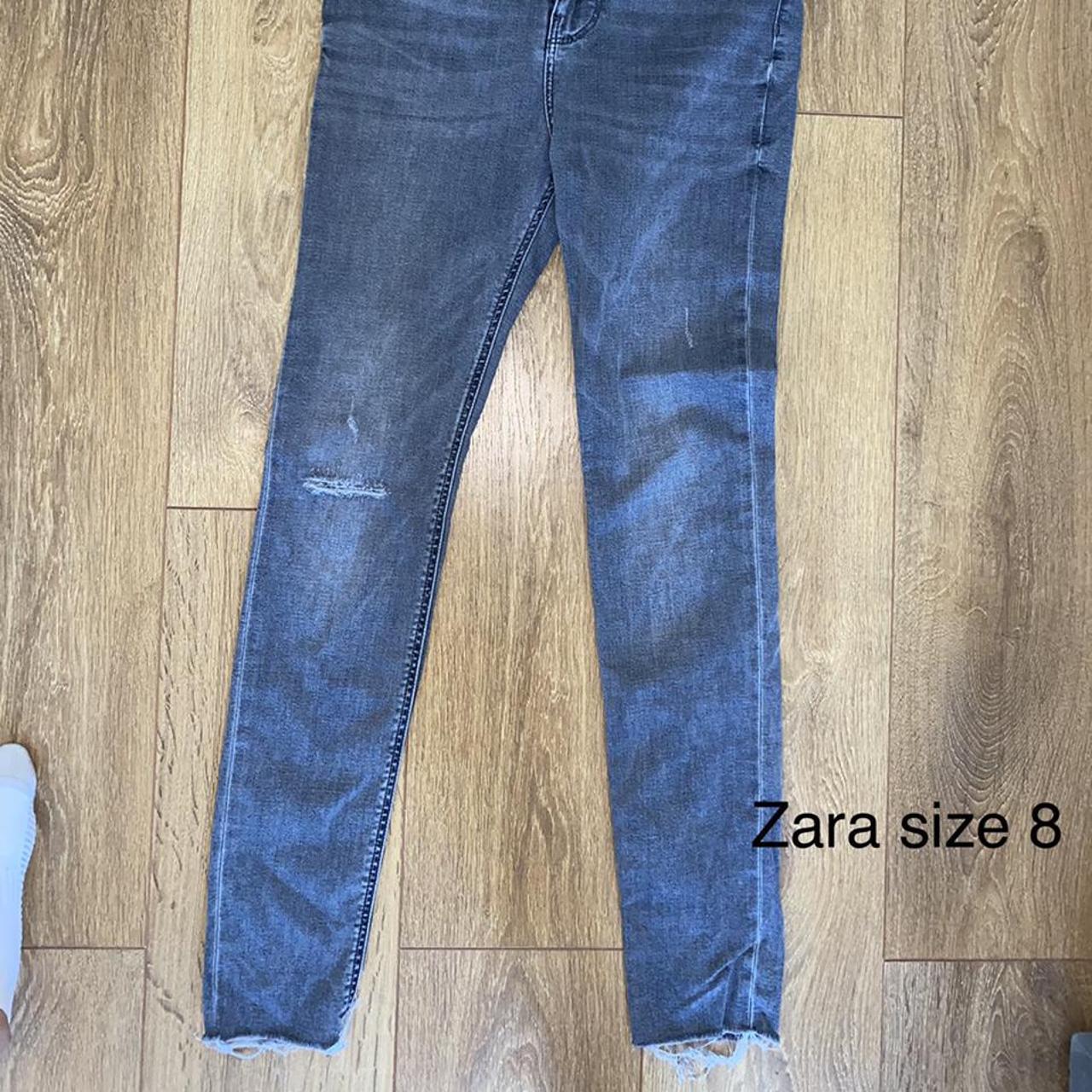Zara Women's Grey Jeans Depop