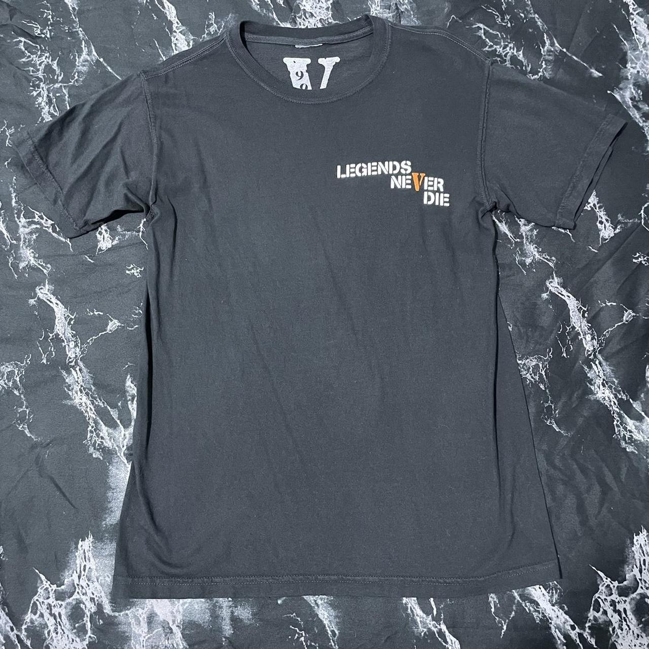 juice-wrld-x-vlone-999-t-shirt-black-i-size-s-worn-depop