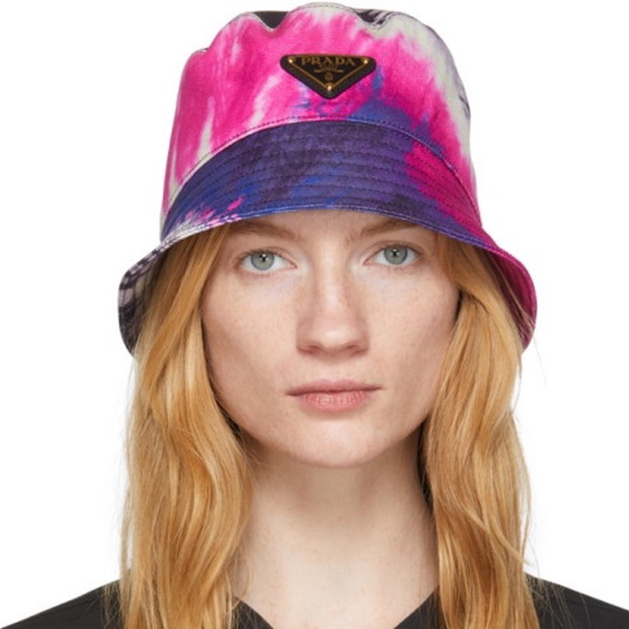 purple prada bucket hat