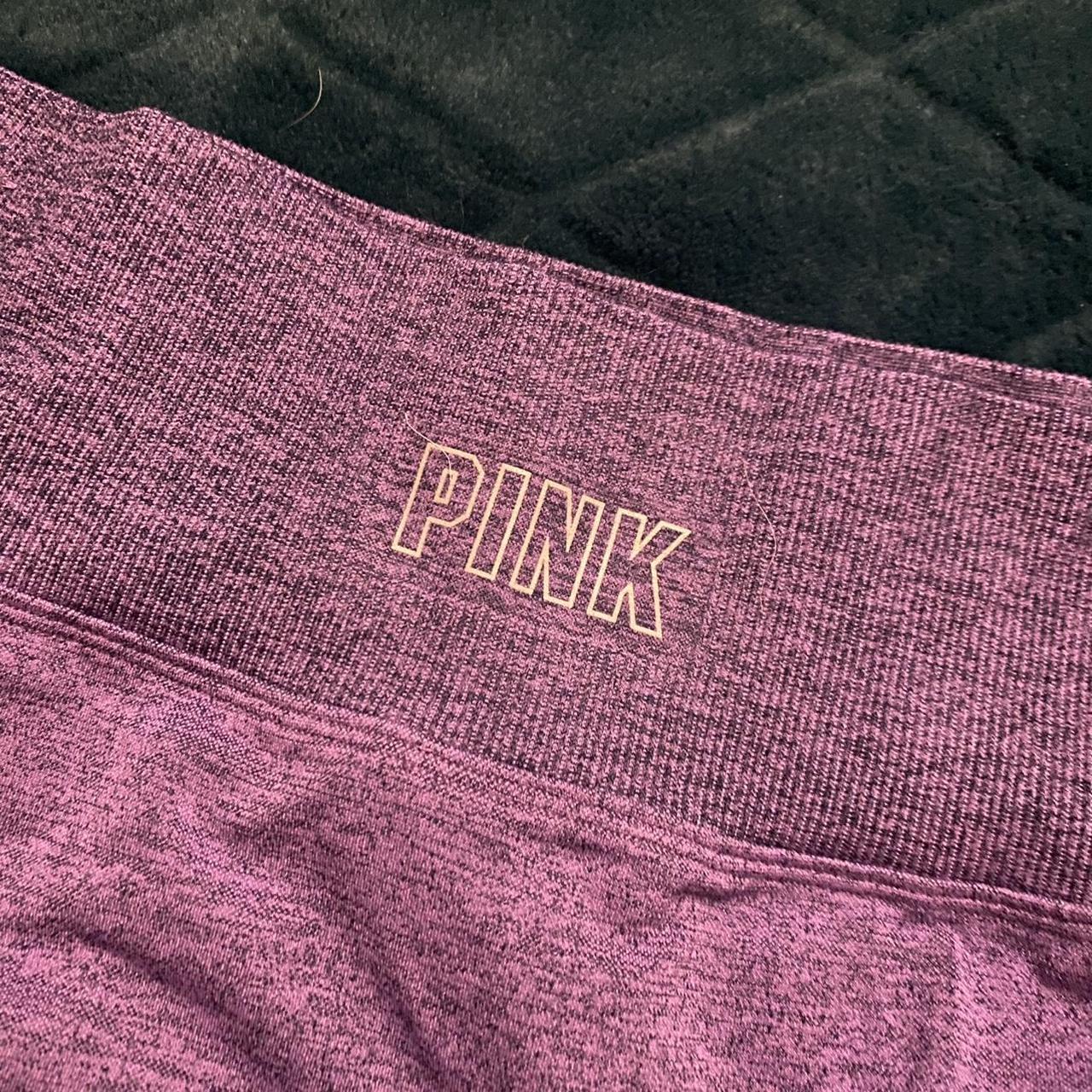 Dark purple Victoria’s Secret PINK seamless right... - Depop