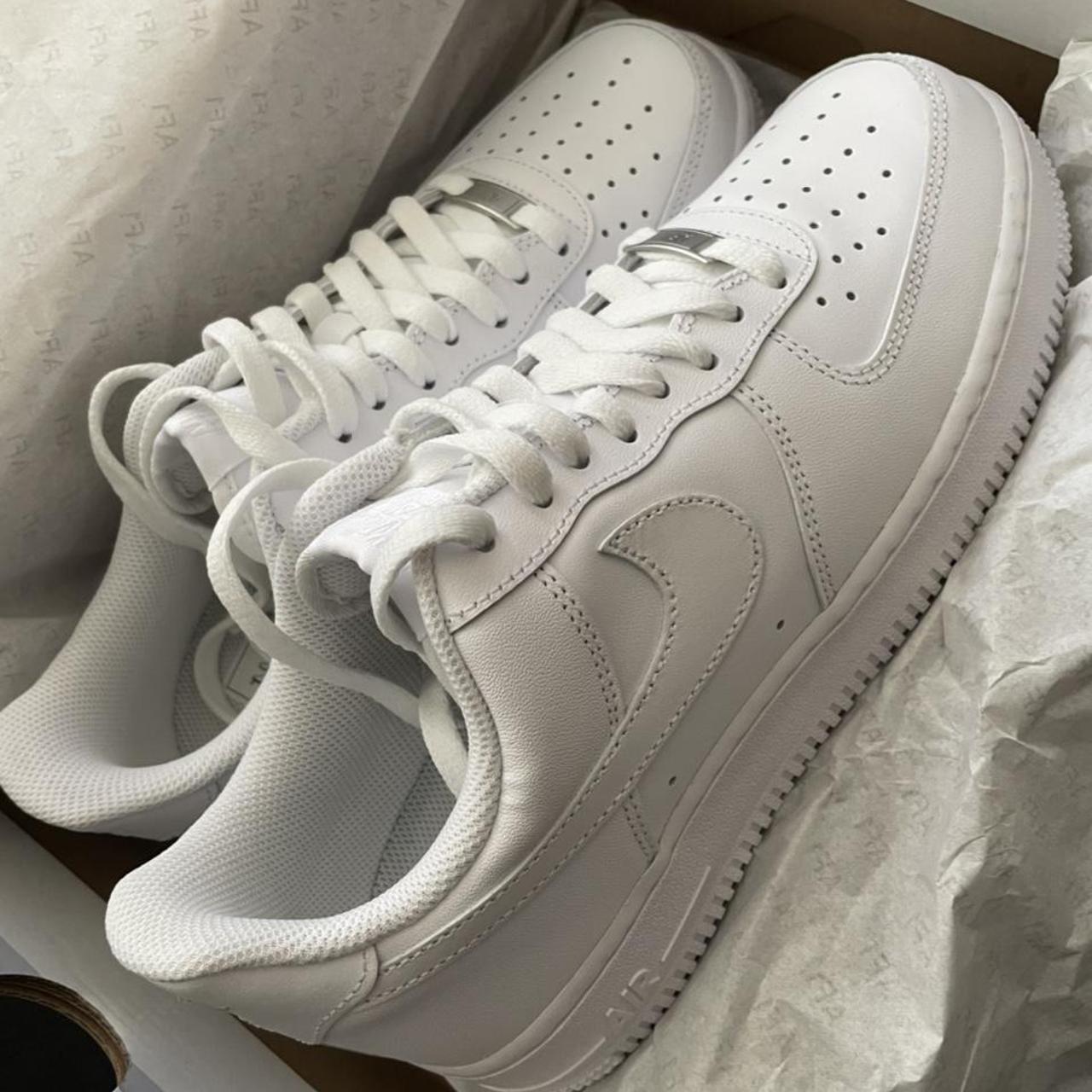 Nike Air Force triple white brand new boxed size 7 - Depop