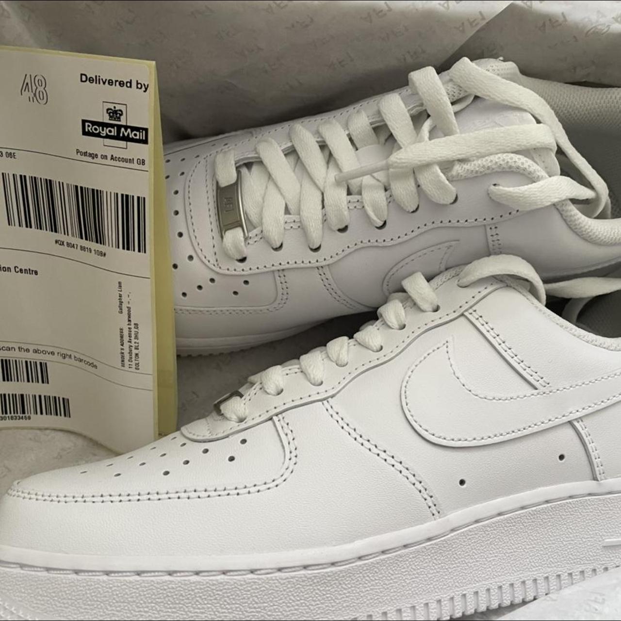 Nike Air Force triple white brand new boxed size 7 - Depop