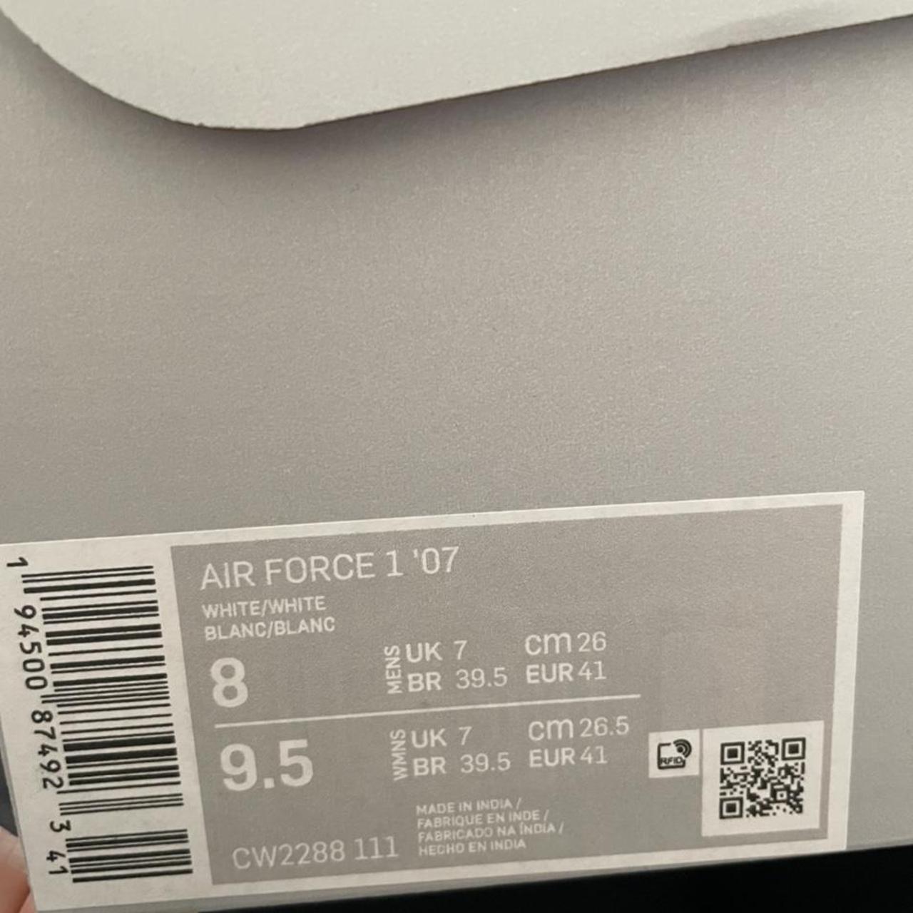 size 3 white air force