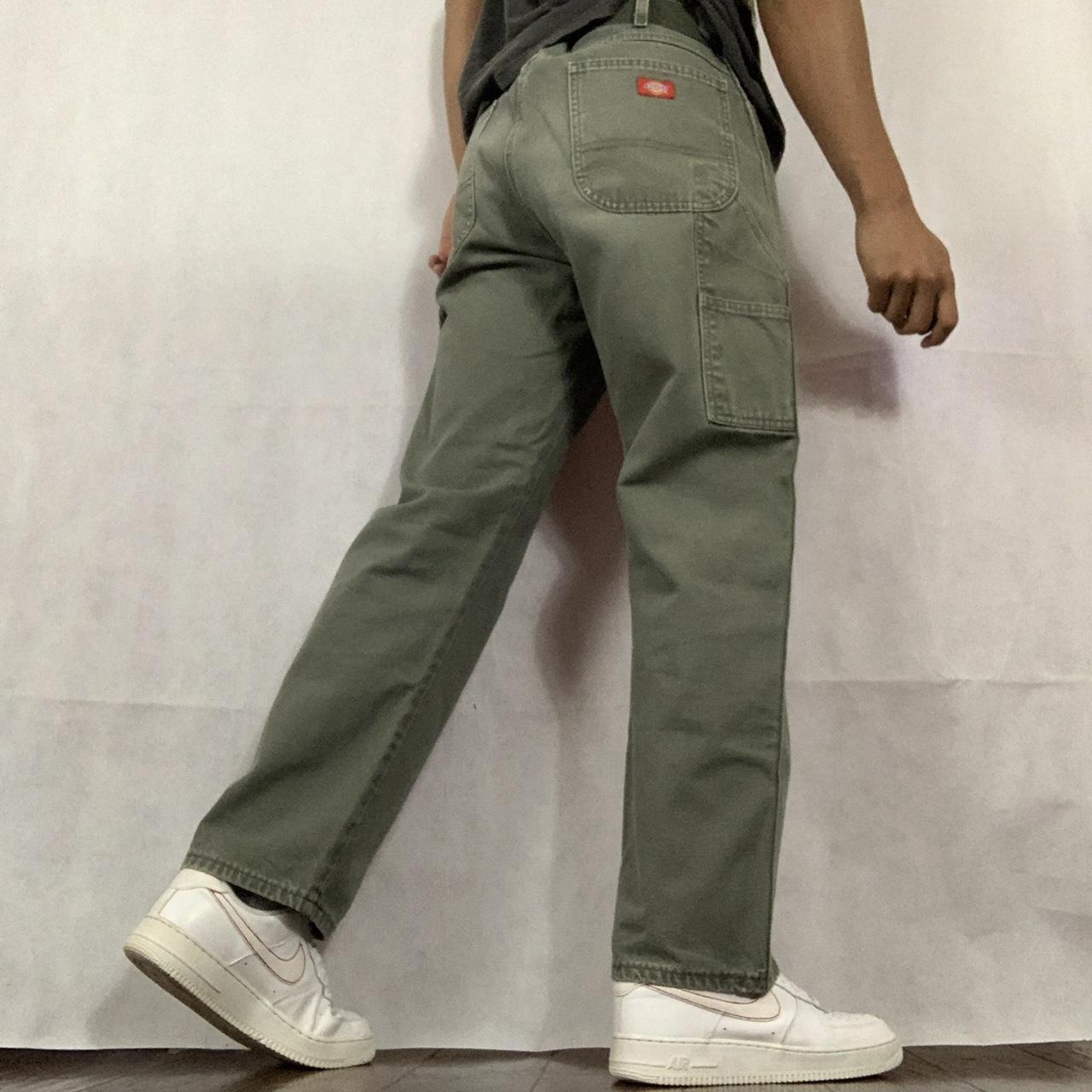 dickies green carpenter pants