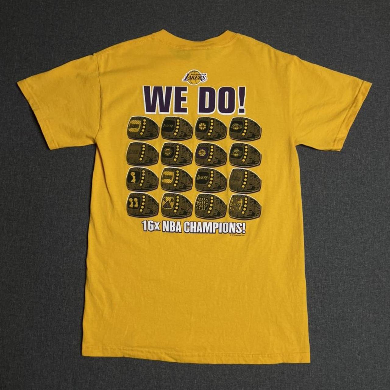 Lakers sold 16x champions shirt