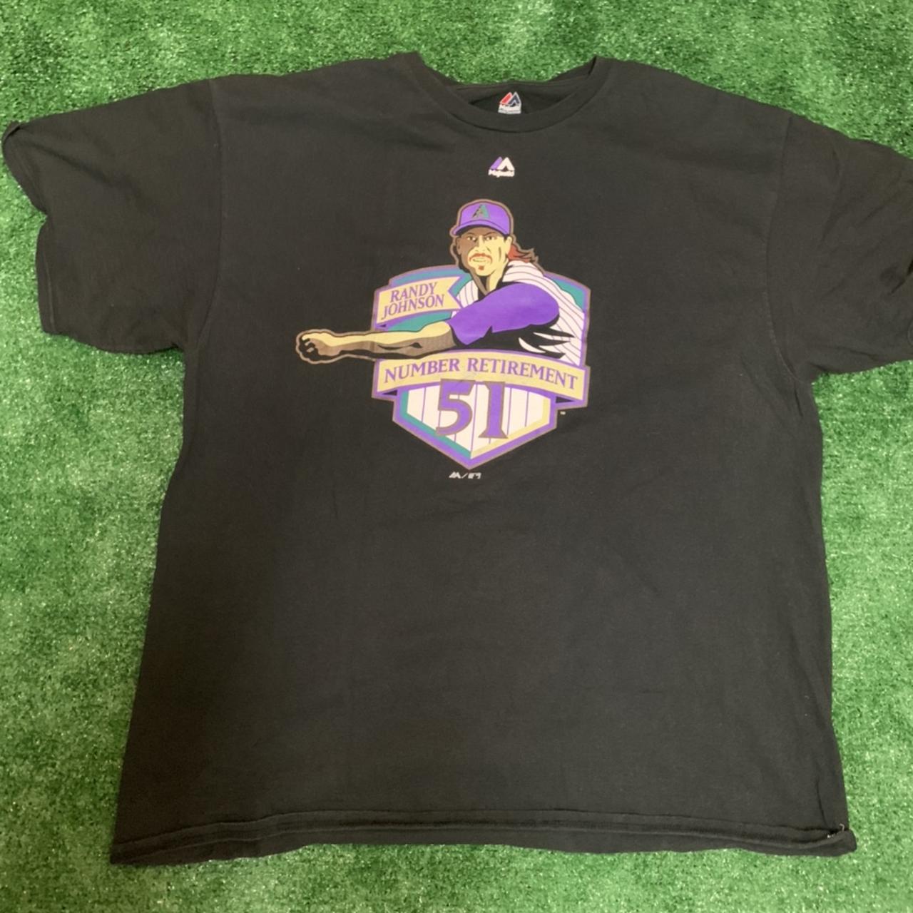 Randy Johnson retirement shirt Great condition No - Depop