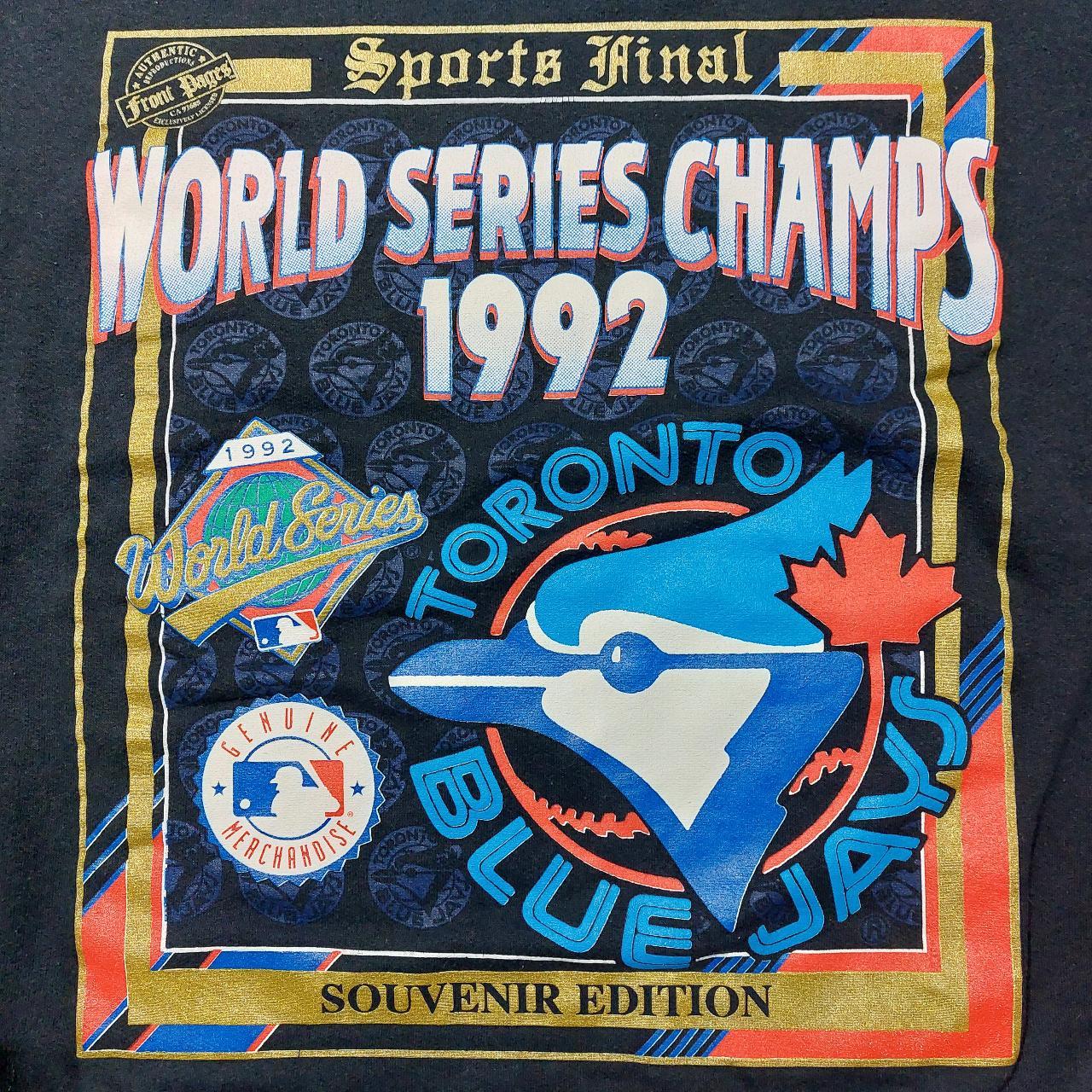 Vintage 1992 Toronto Blue Jays World Series Champs - Depop