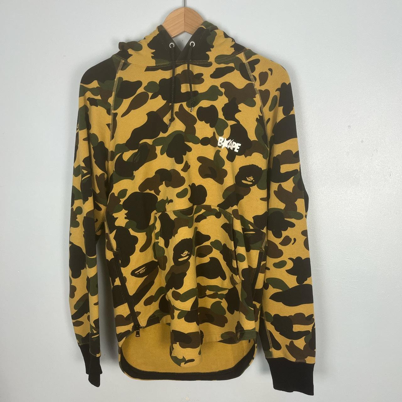 Bape hoodie yellow camo, size medium Accepting offers - Depop