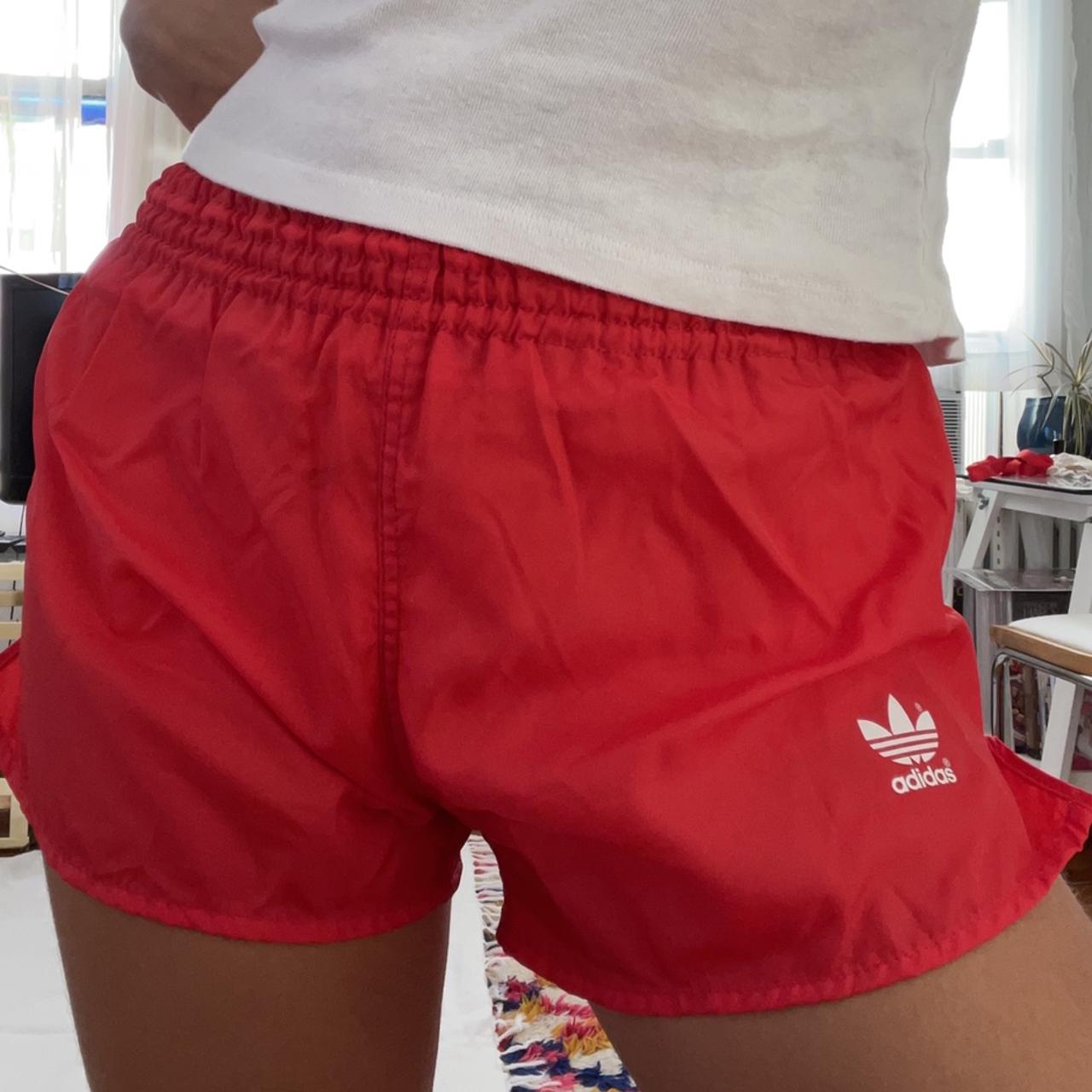 adidas nylon shorts womens