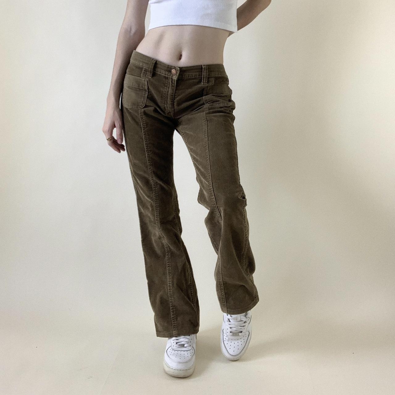 hysteric glamour brown corduroy jeans. Super cute,... - Depop