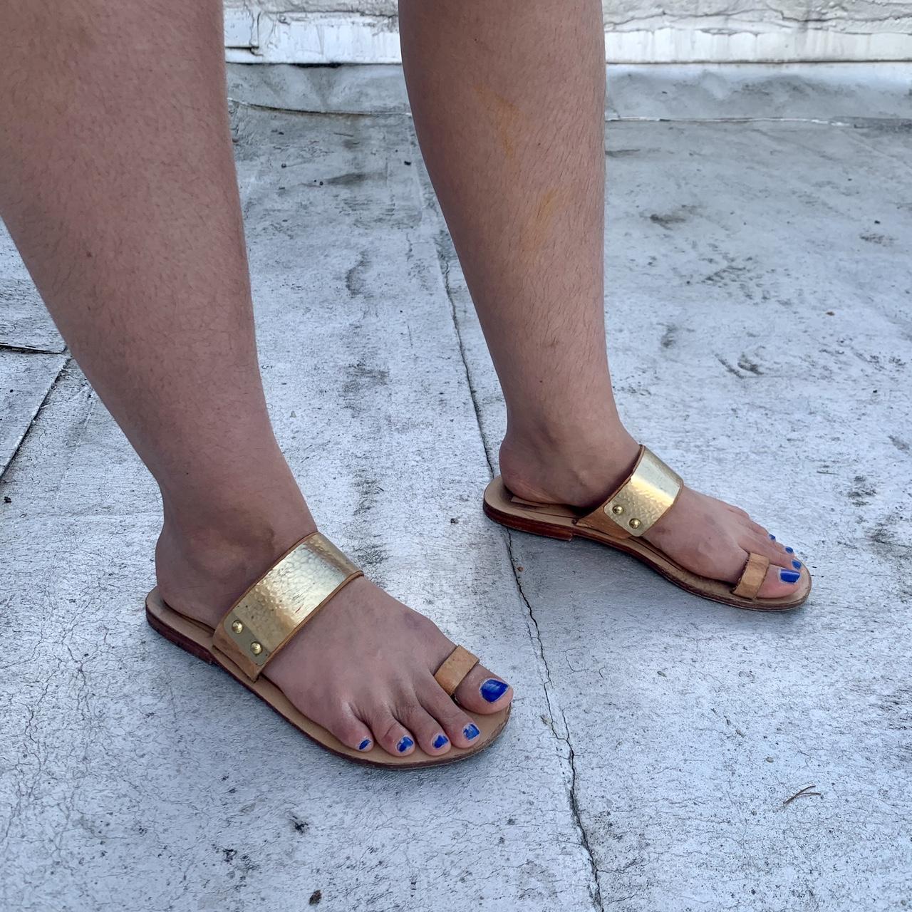 Product Image 1 - ❣️ GOLD LEATHER SANDAL. 
💸