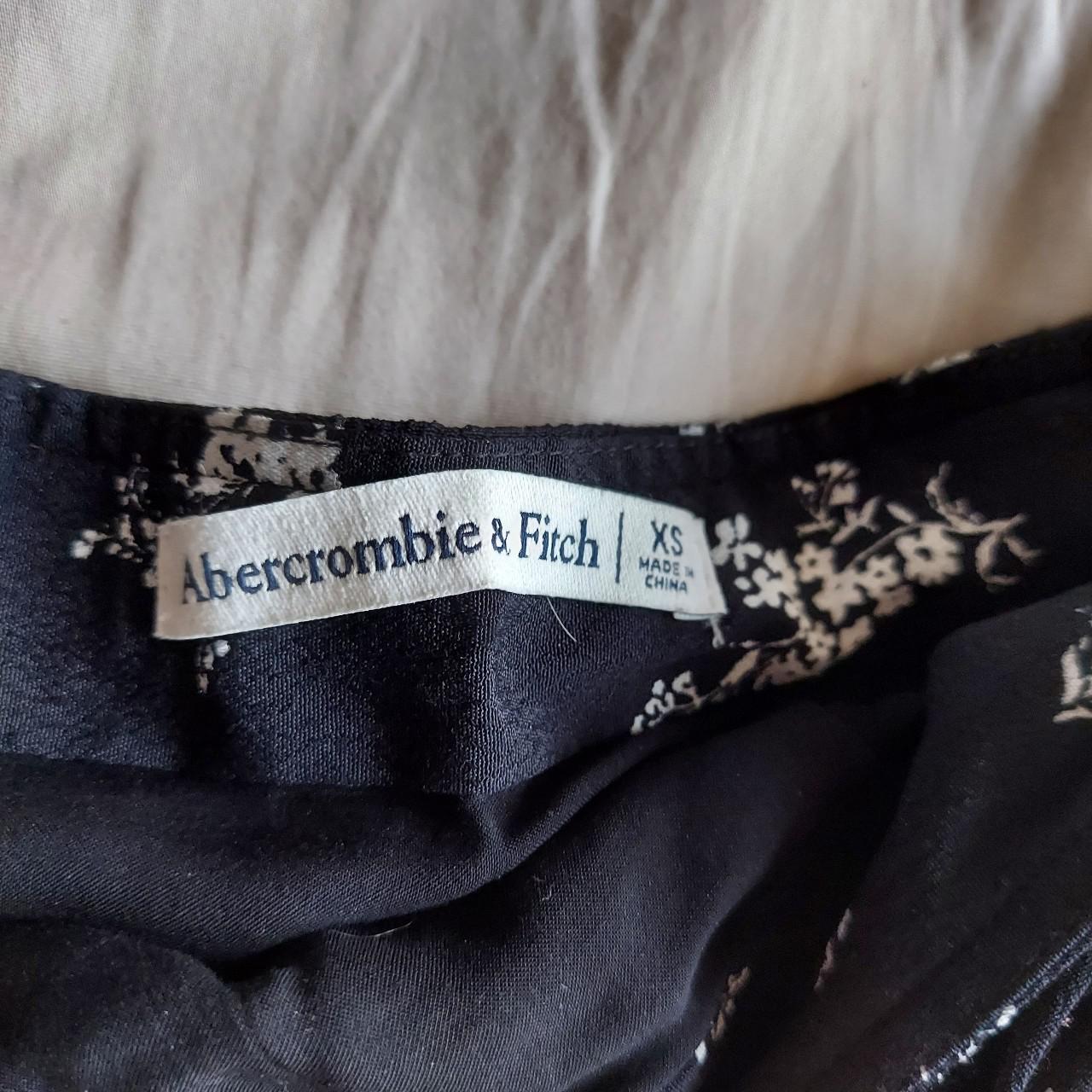 Abercrombie & Fitch Women's Black and White Skirt (4)