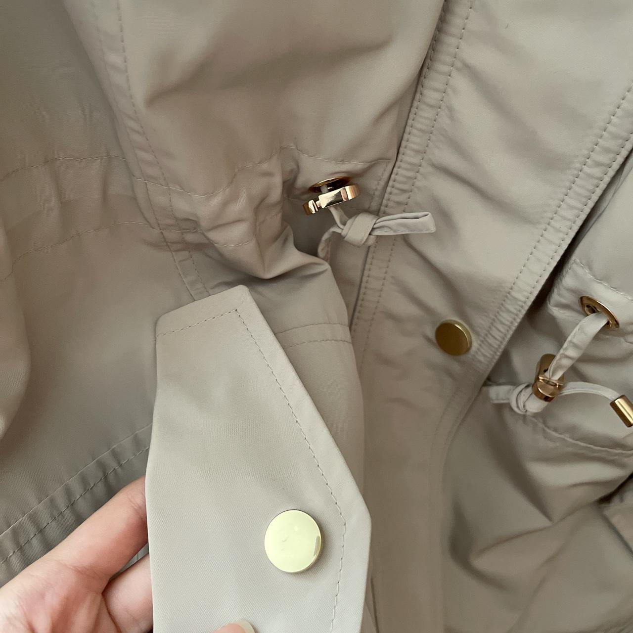 Charter Club Khaki Rain Jacket Water Resistant and... - Depop