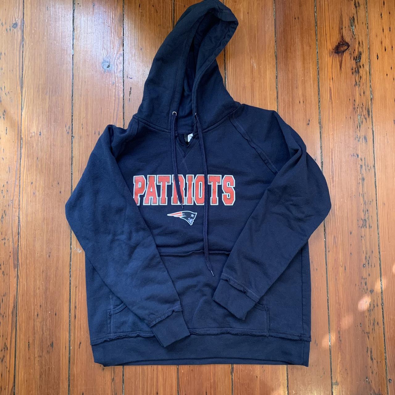 new england patriots fanatics nfl hoodie navy red - Depop