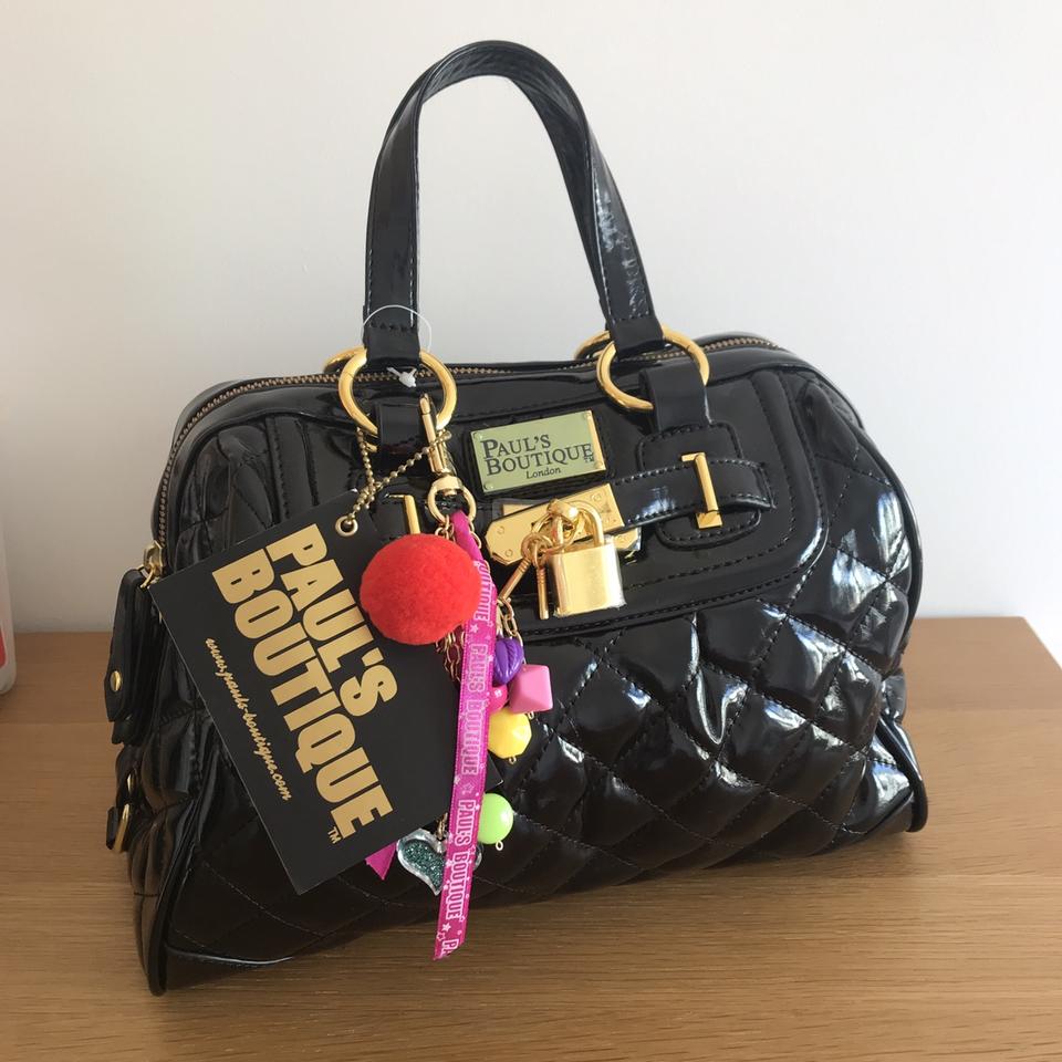 Pauls Boutique London, Bags, Pauls Boutique Womens Maisy Bowler  Londonpatent Black Structured 3way Bag