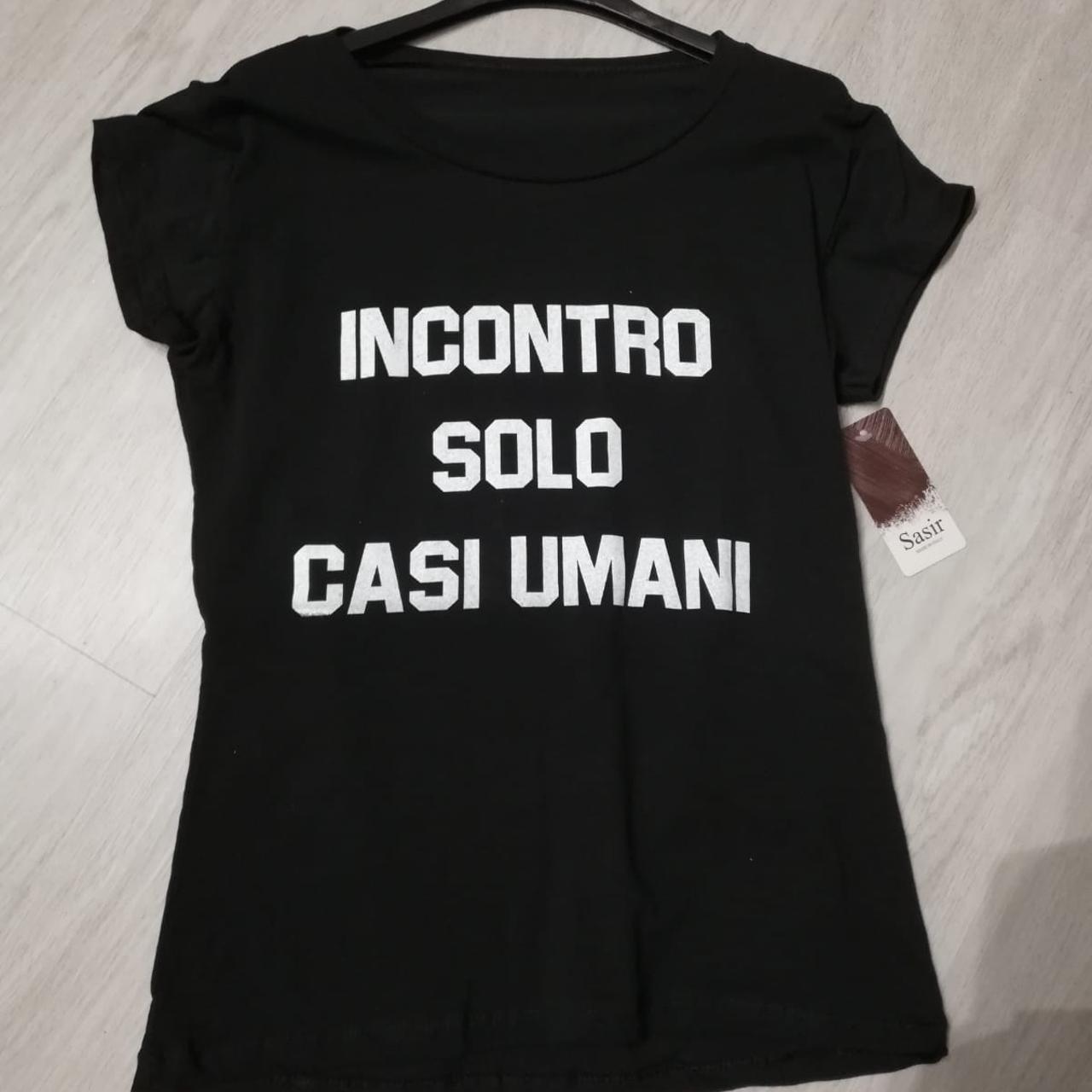 T-shirt Donna - Casi Umani - Nero