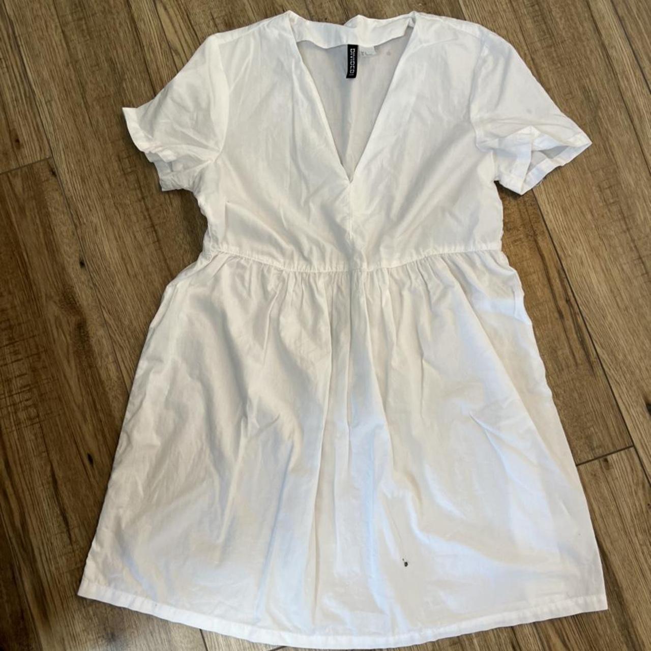 H&M Women's White Dress Depop