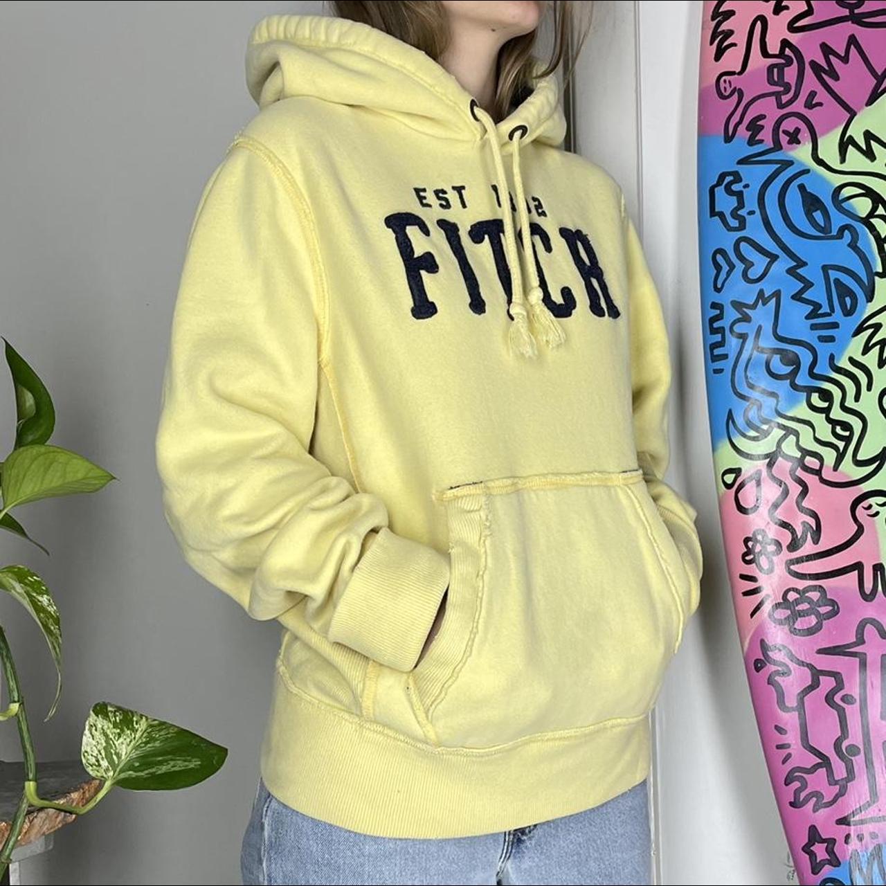 Yellow best sale abercrombie hoodie