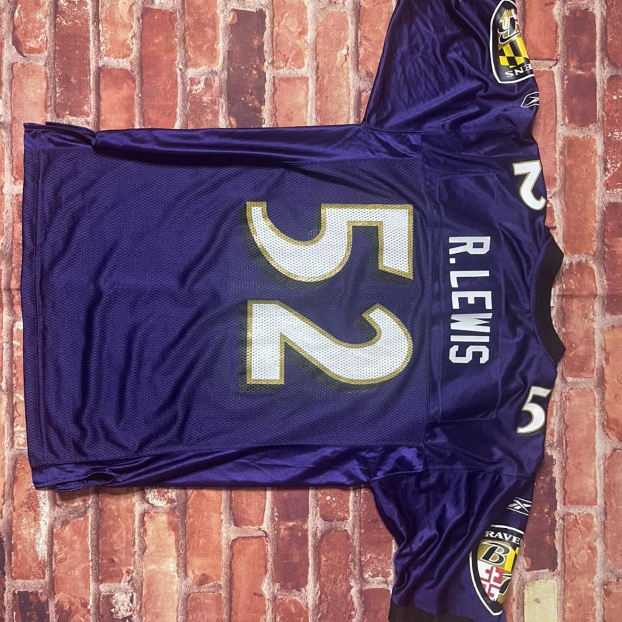 Ray Lewis Baltimore Ravens White Football Jersey - Depop