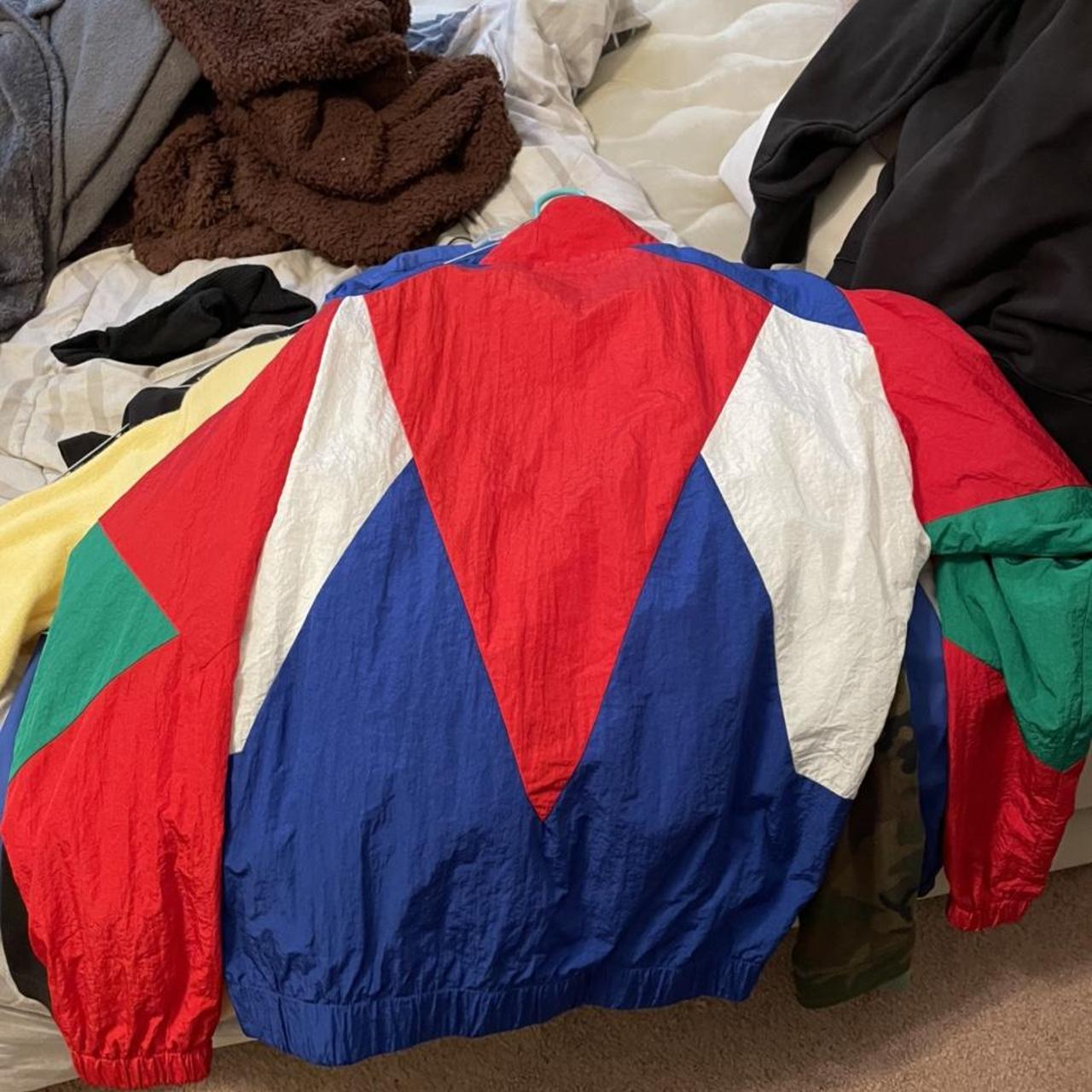 Pony Men's Red and White Jacket (2)