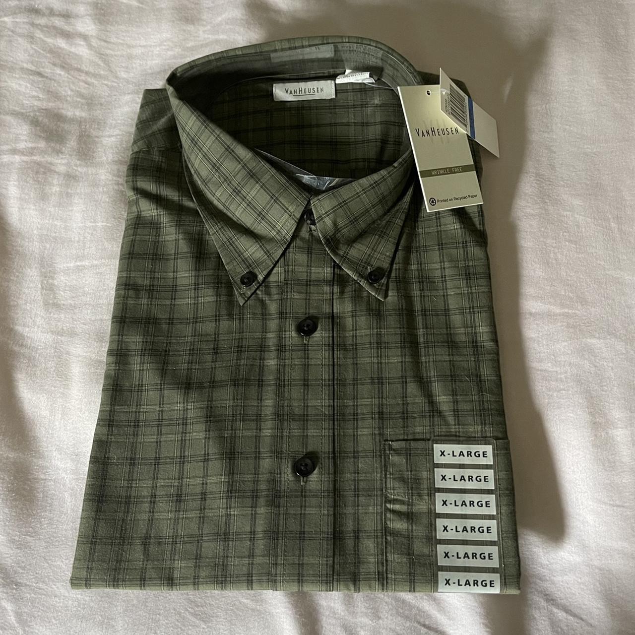 men’s green button up dress shirt! button down... Depop