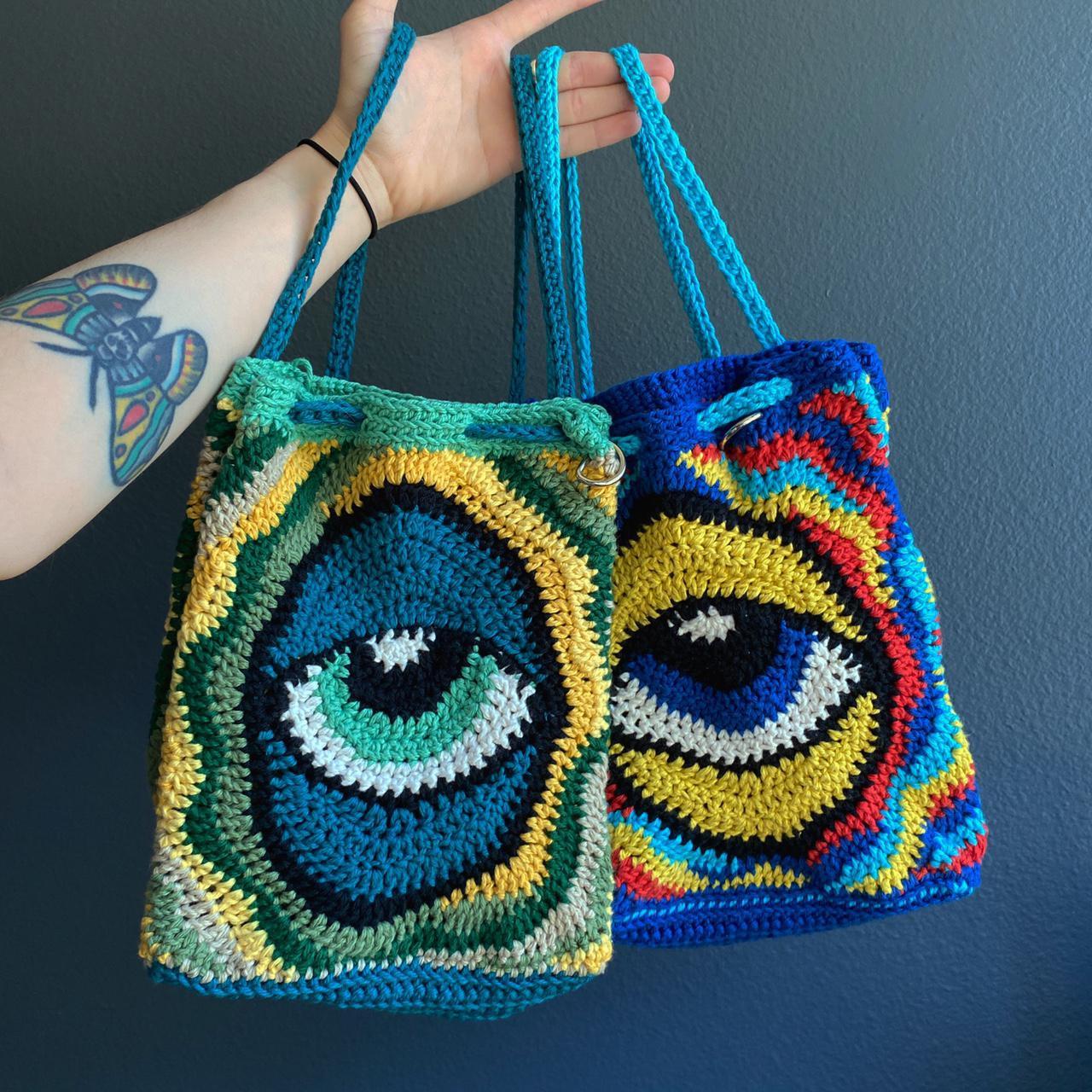 Women's Purple and Red Bag