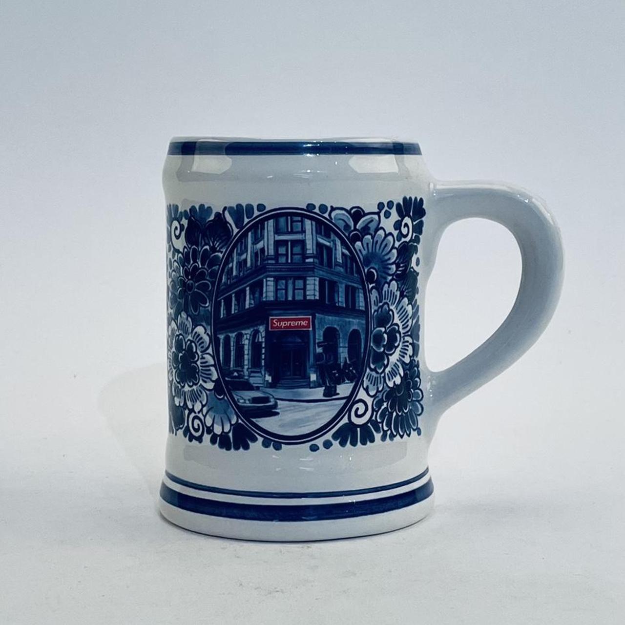 Supreme Royal Delft 190 Bowery Beer Mug - Depop