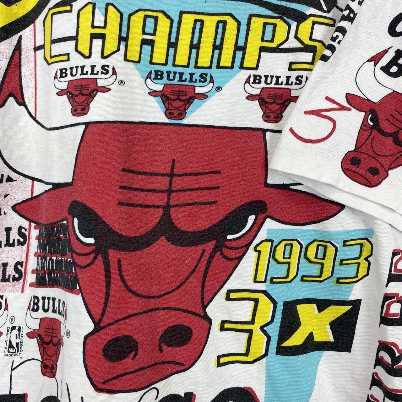 Vintage 1993 Salem Tag Chicago Bulls 3-Time NBA - Depop
