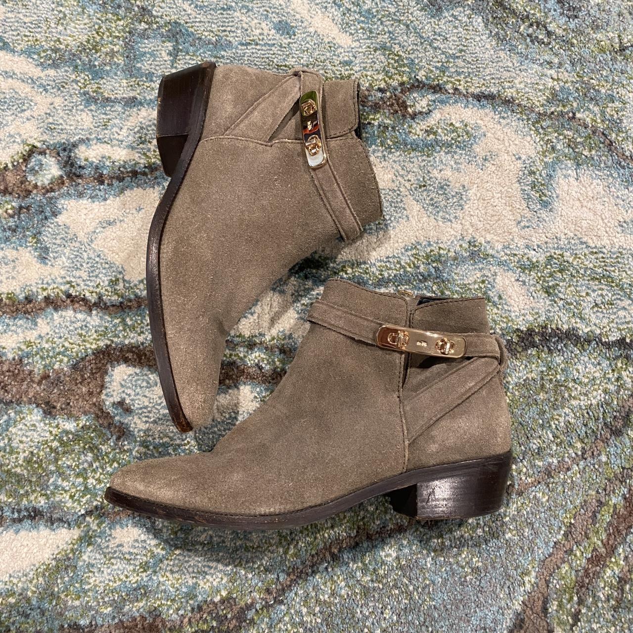 Coach suede ankle on sale boots