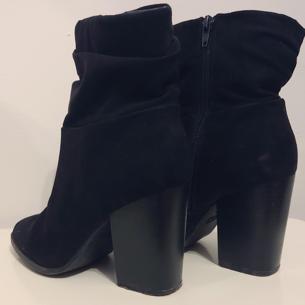 New Look ruched suede ankle boots Block heel - size... - Depop