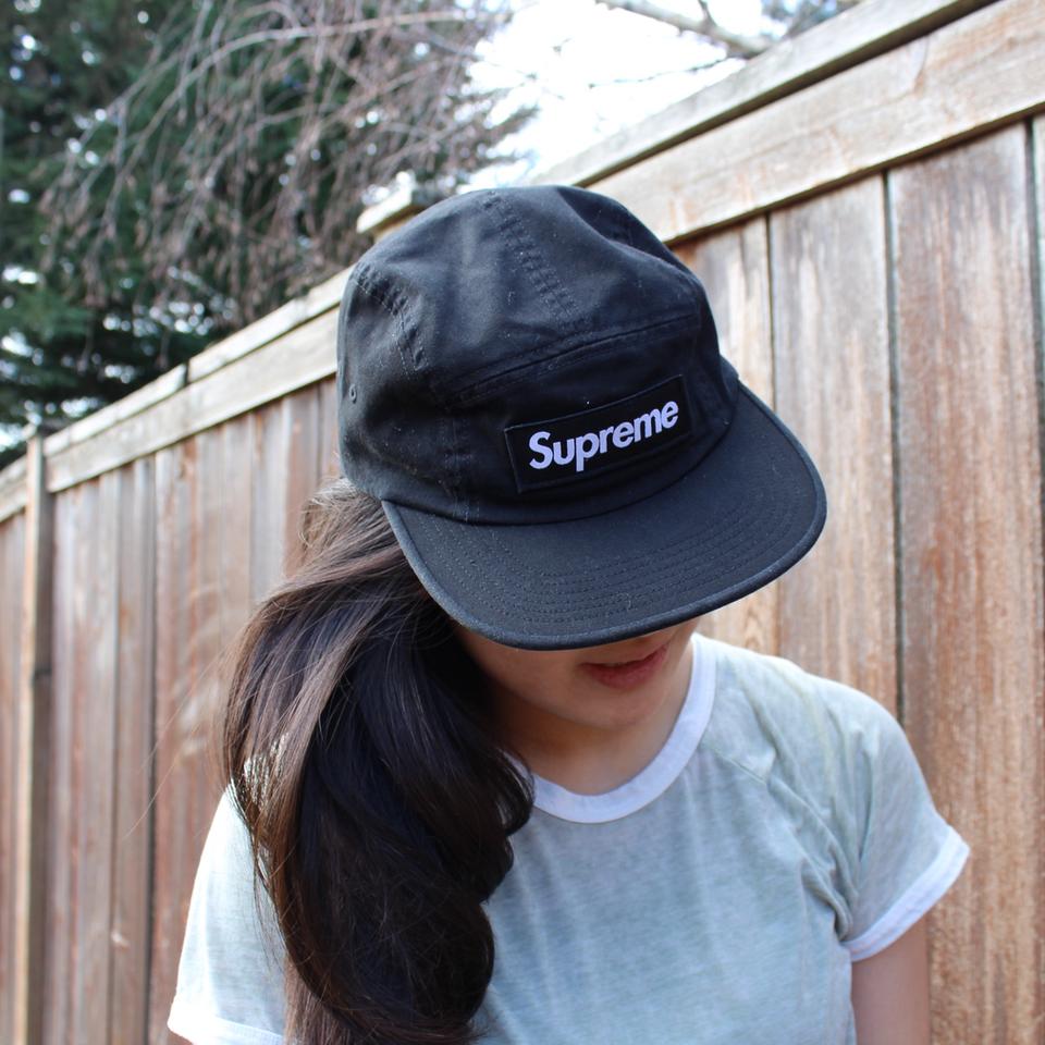 Supreme Military Camp Cap in black Never worn, new... - Depop