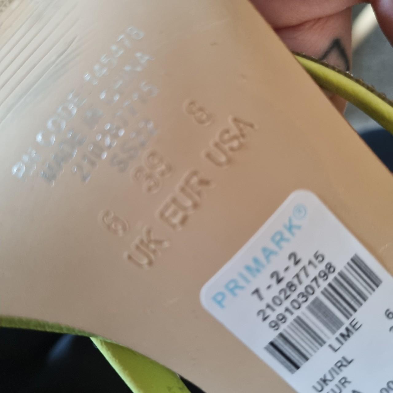 Lime green and rhinestone heels. Primark. Brand new... Depop