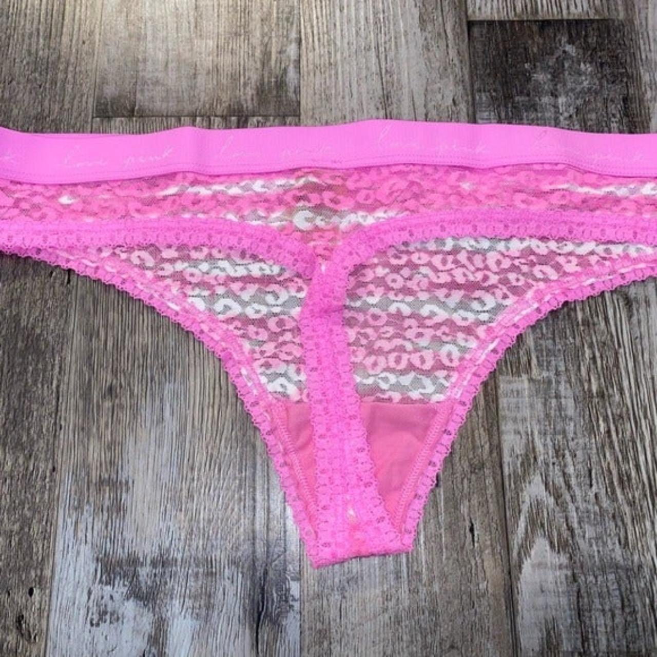 victorias secret pink panty underwear open to... - Depop