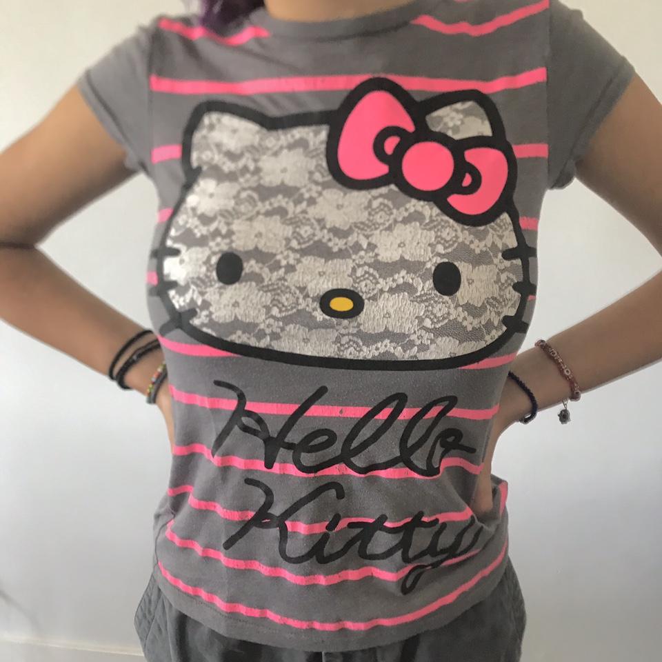 y2k hello kitty sanrio double layered holiday kitty - Depop