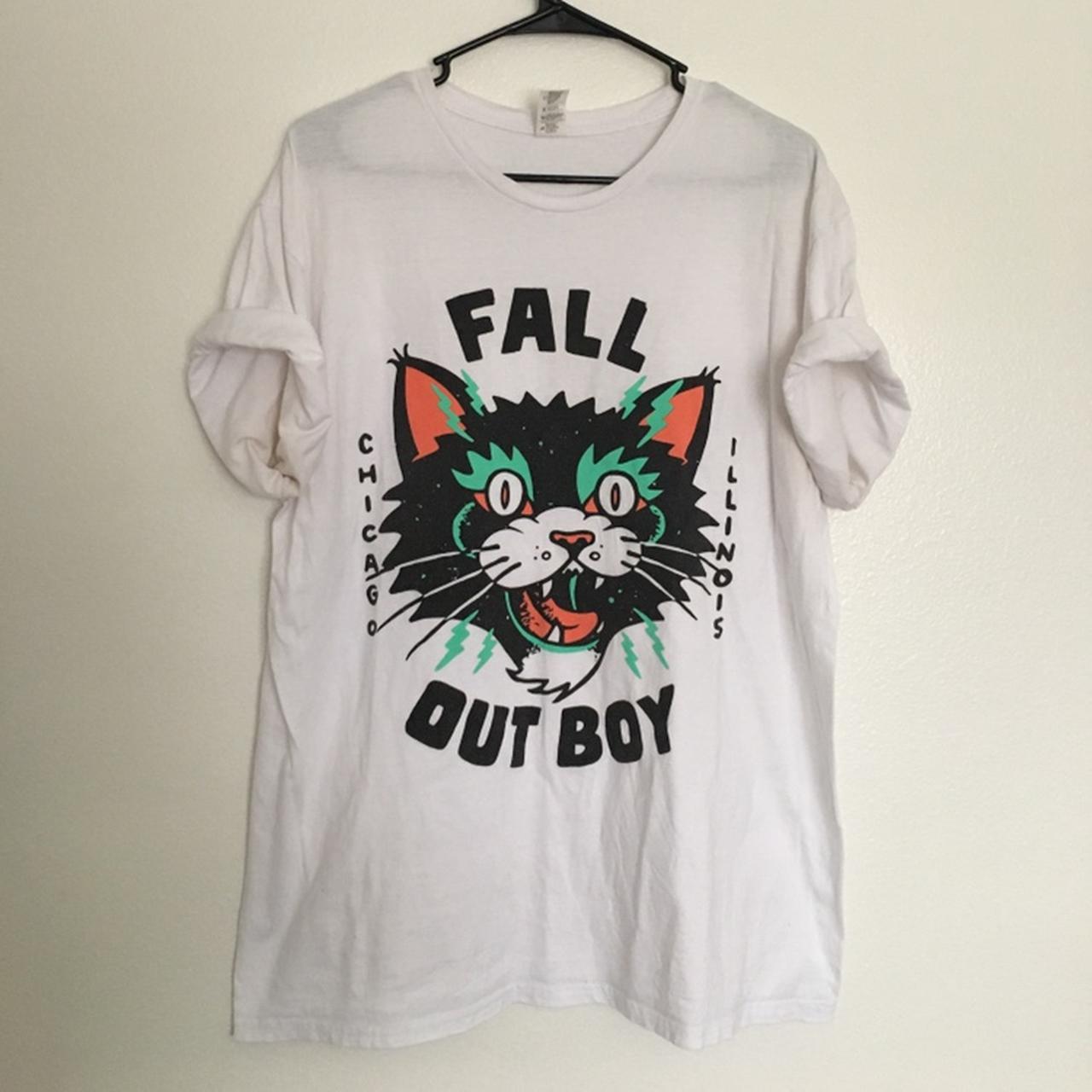 Fall Out Boy Tシャツ Lサイズ ホワイト フォール アウト ボーイ Fall Out Boy 音楽Tシャツ ロックT
